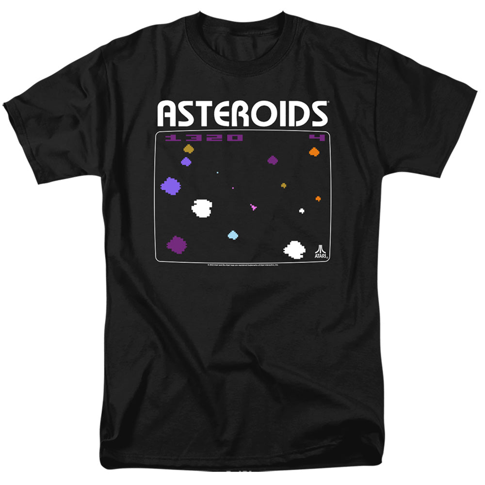ATARI/ASTEROIDS SCREEN - S/S ADULT 18/1 - BLACK