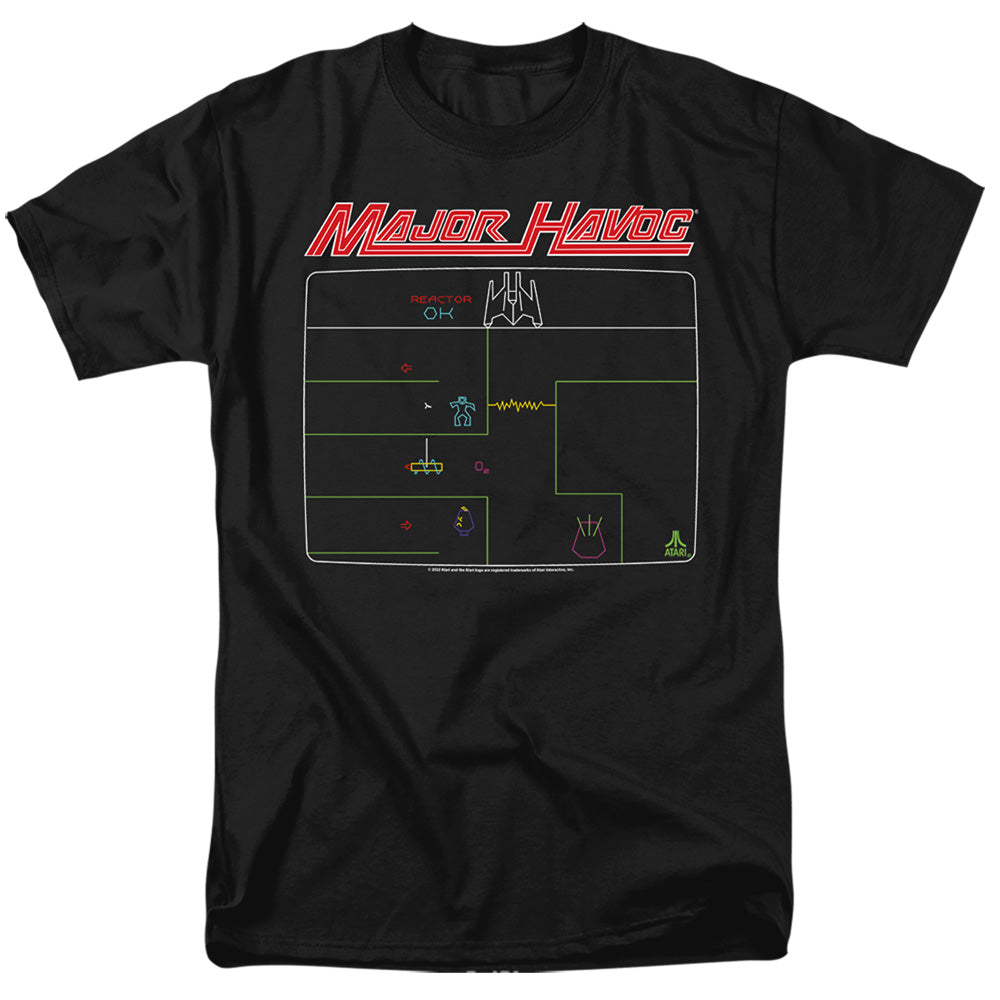 ATARI/MAJOR HAVOC SCREEN - S/S ADULT 18/1 - BLACK