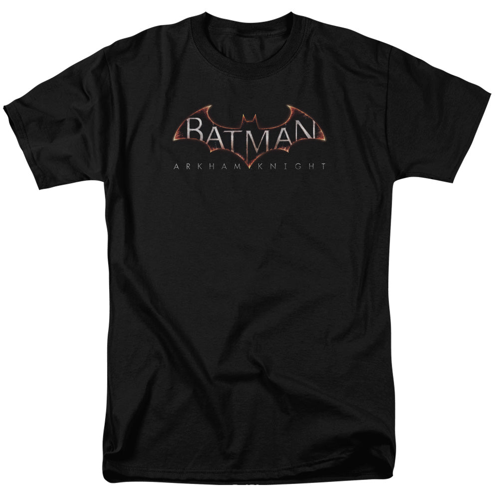 BATMAN ARKHAM KNIGHT/MAIN LOGO - S/S ADULT 18/1 - BLACK