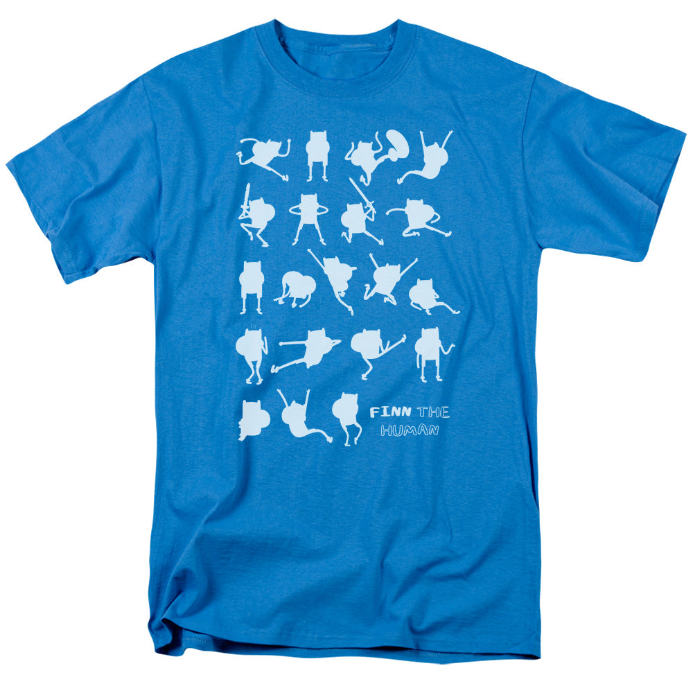 ADVENTURE TIME/FINN THE HUMAN - S/S ADULT 18/1 - TURQUOISE