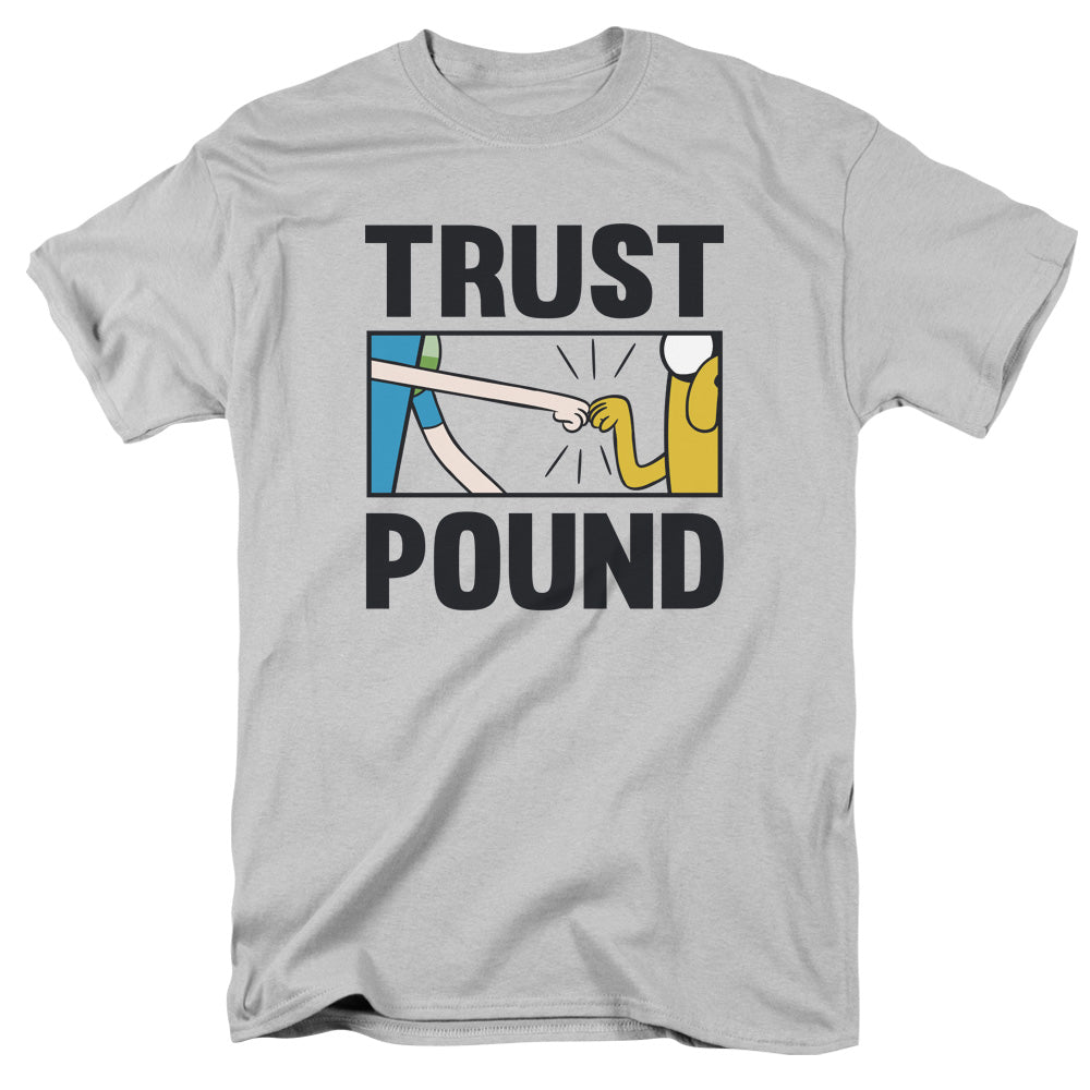 ADVENTURE TIME/TRUST POUND - S/S ADULT 18/1 - SILVER