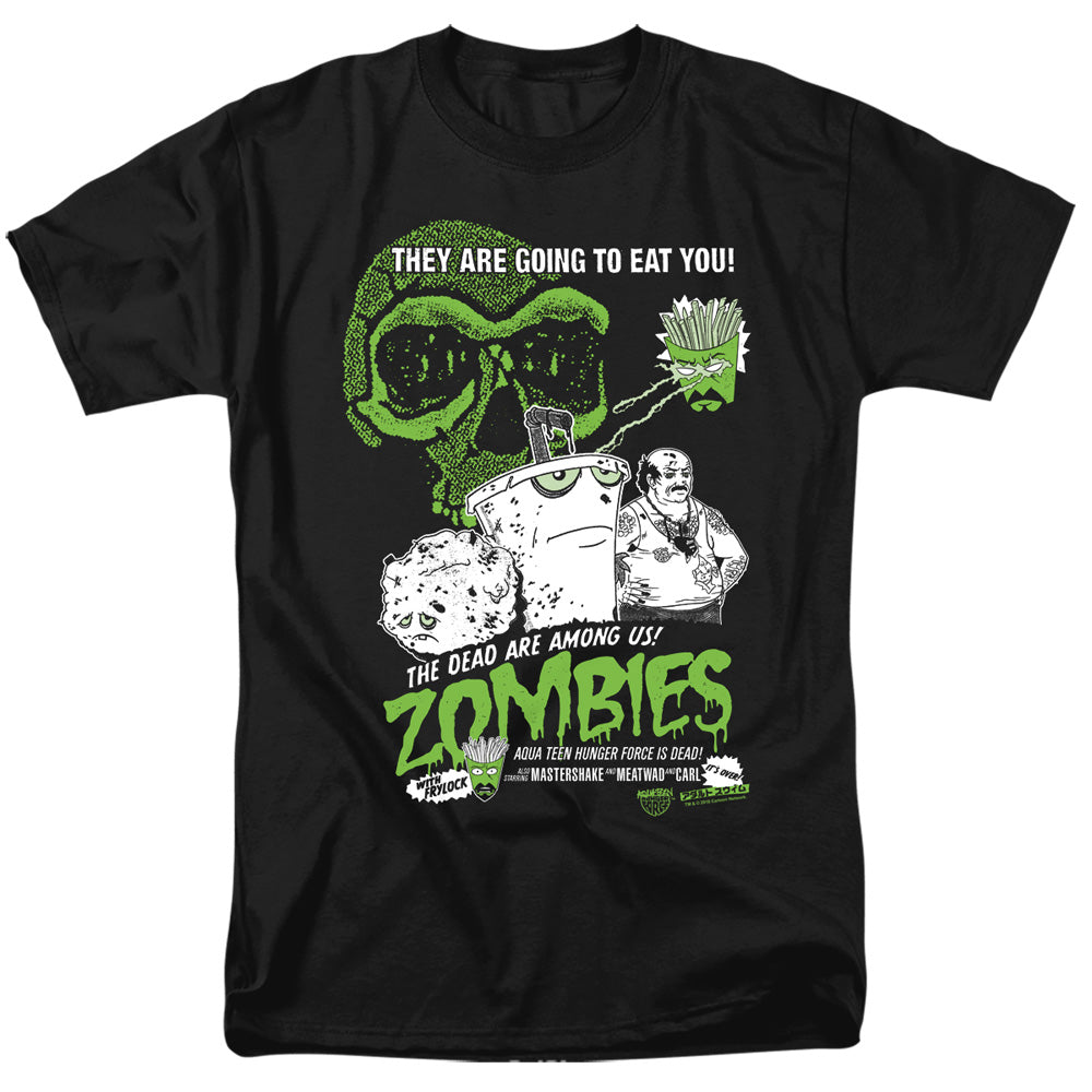 AQUA TEEN HUNGER FORCE/ZOMBIES - S/S ADULT 18/1 - BLACK