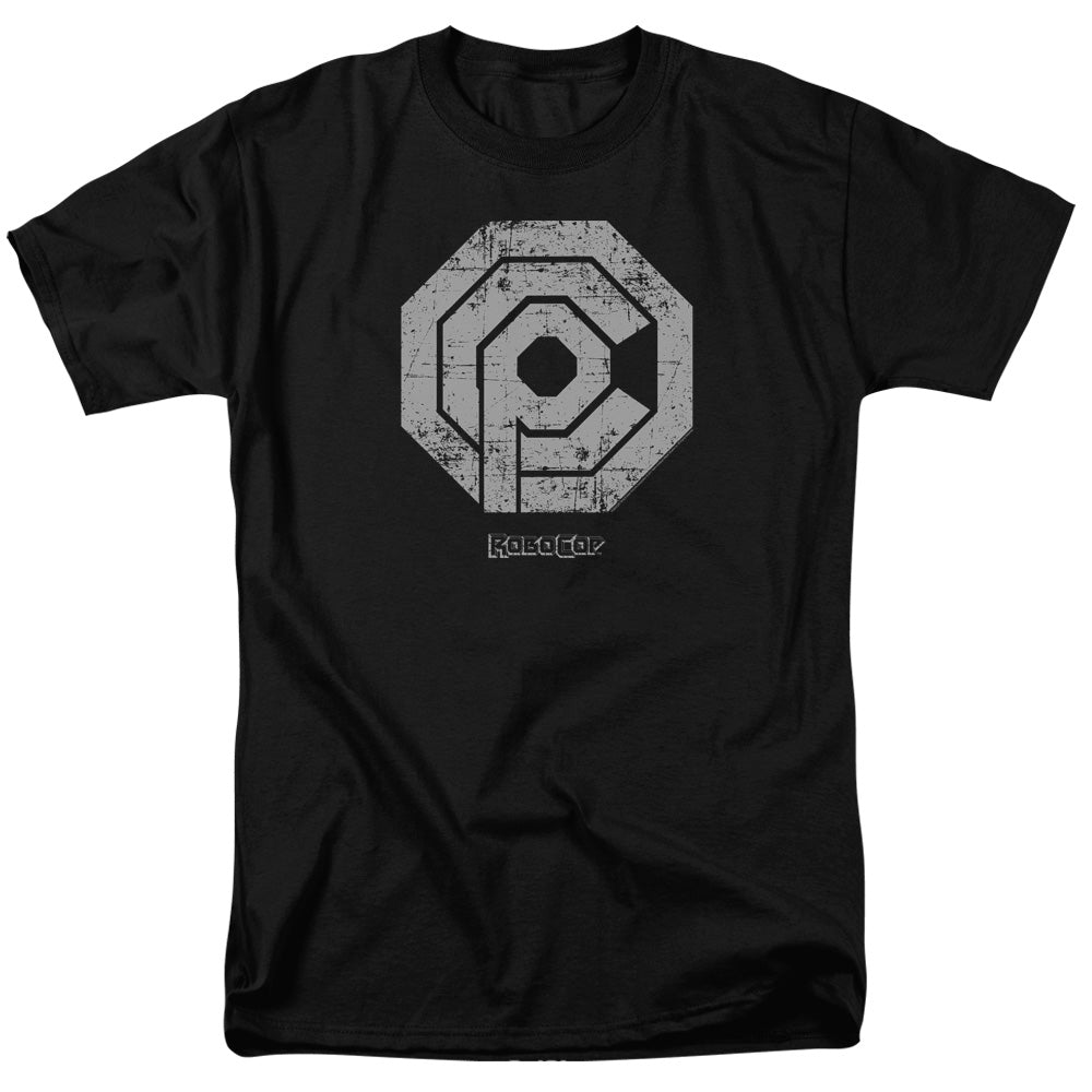 ROBOCOP/DISTRESSED OCP LOGO - S/S ADULT 18/1 - BLACK