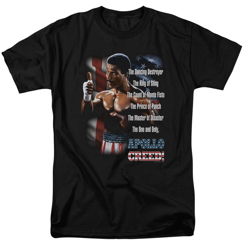 ROCKY II/THE ONE AND ONLY - S/S ADULT 18/1 - BLACK