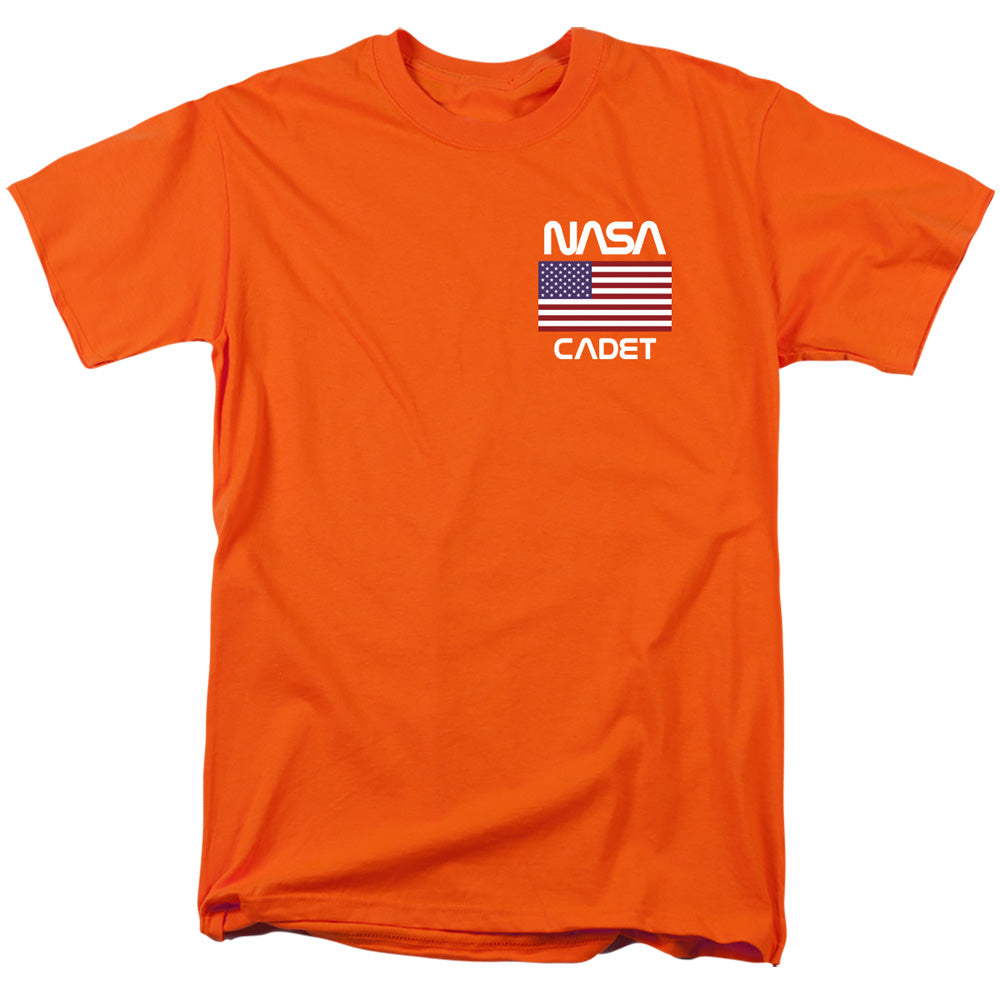 NASA/CADET AMERICAN FLAG - S/S ADULT 18/1 - ORANGE