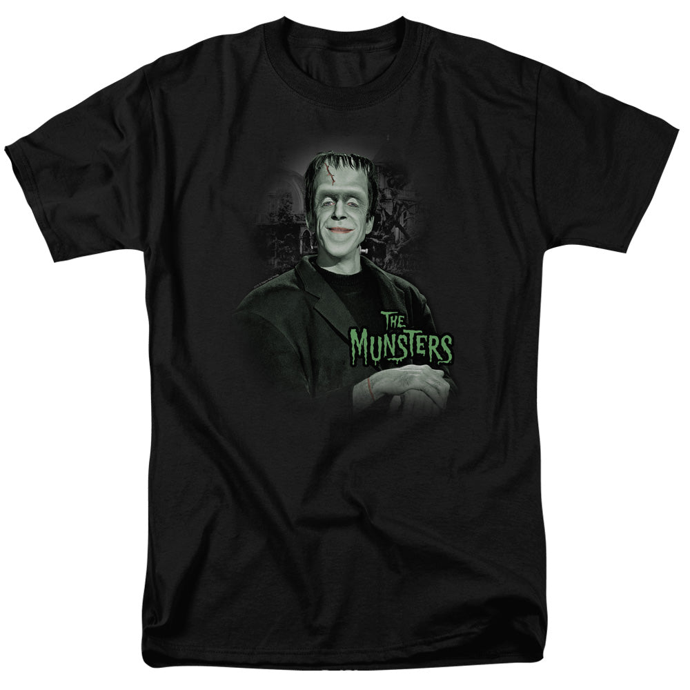 THE MUNSTERS/MAN OF THE HOUSE - S/S ADULT 18/1 - BLACK