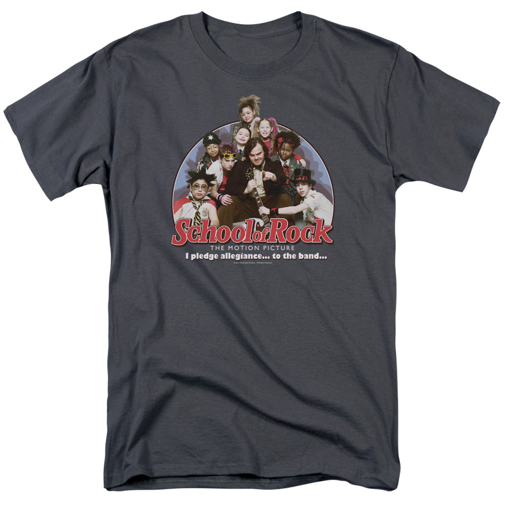 SCHOOL OF ROCK/I PLEDGE ALLEGIANCE - S/S ADULT 18/1 - CHARCOAL
