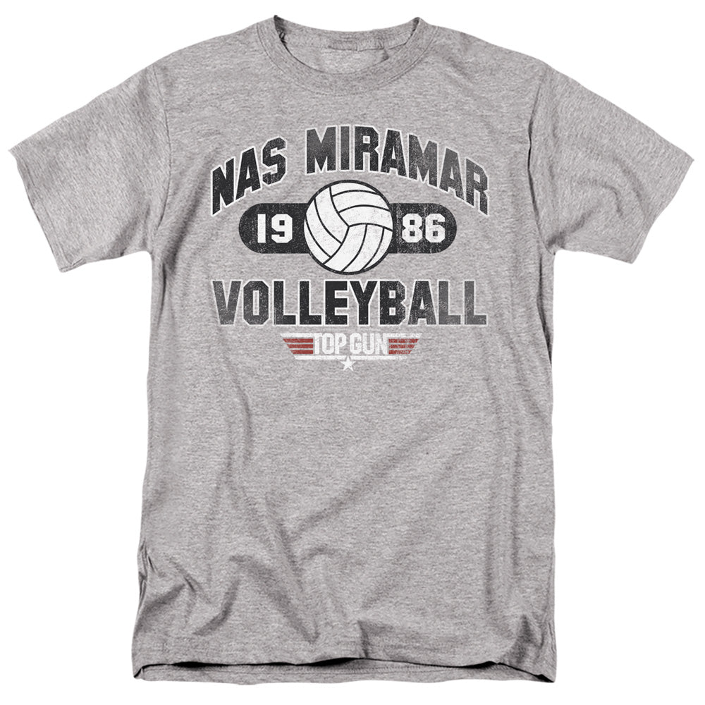 TOP GUN/NAS MIRAMAR VOLLEYBALL - S/S ADULT 18/1 - ATHLETIC HEATHER