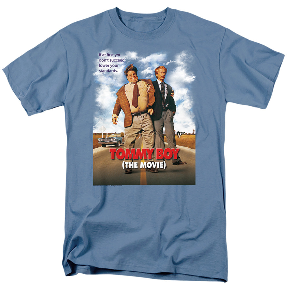 TOMMY BOY/MOVIE POSTER - S/S ADULT 18/1 - CAROLINA BLUE