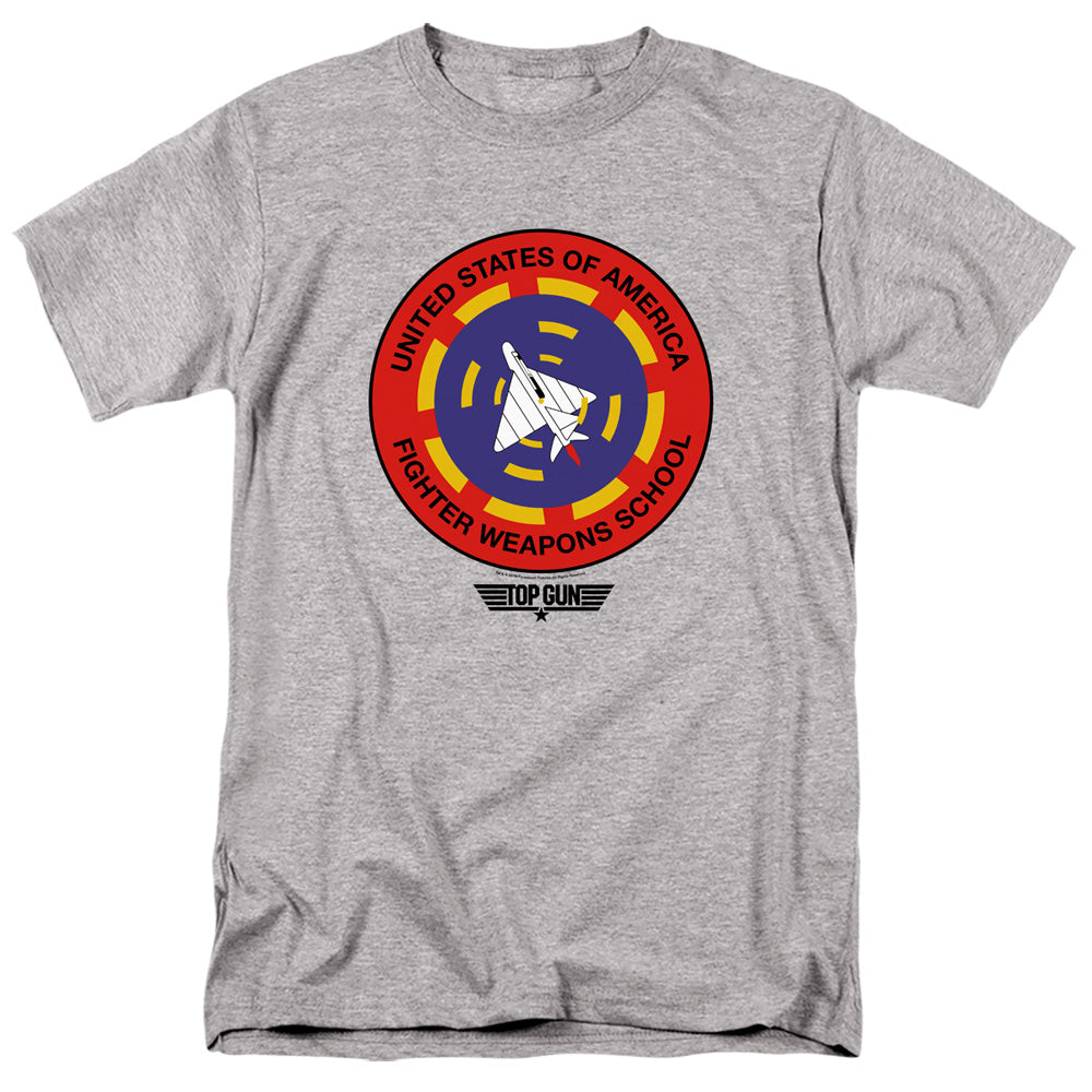 TOP GUN/FIGHTER WEAPONS SCHOOL - S/S ADULT 18/1 - ATHLETIC HEATHER