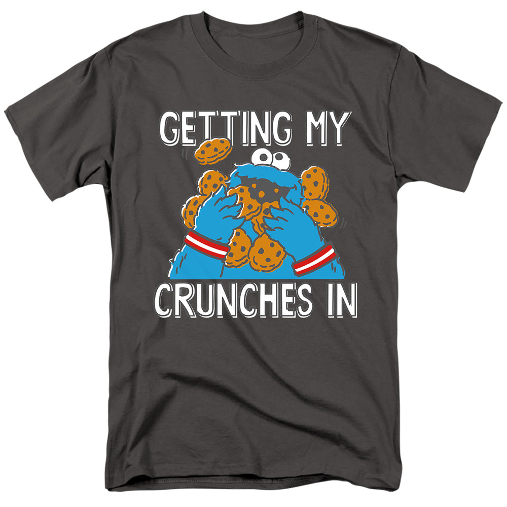 SESAME STREET/COOKIE MONSTER MY CRUNCHES - S/S ADULT 18/1 - CHARCOAL