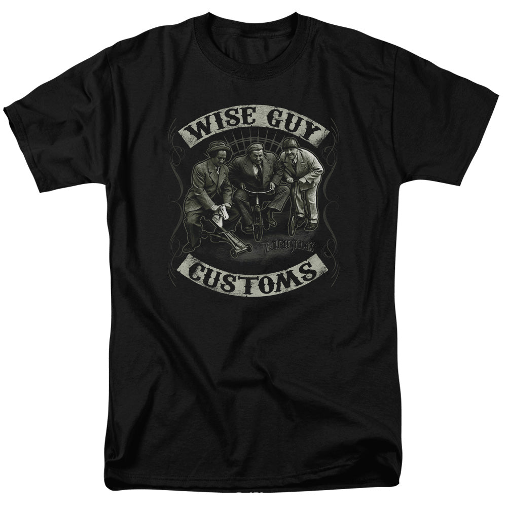 THREE STOOGES/WISE GUY CUSTOMS - S/S ADULT 18/1 - BLACK