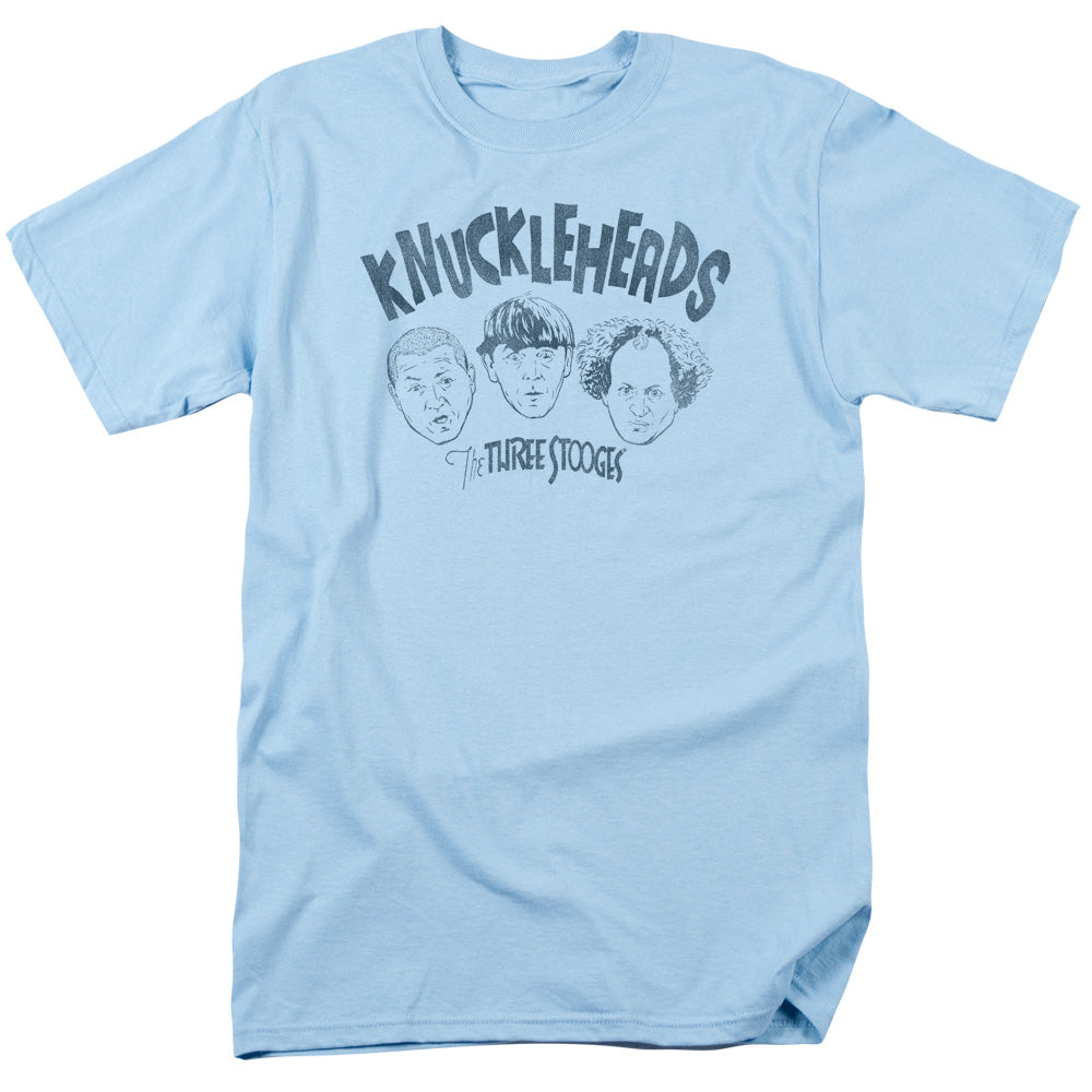 THREE STOOGES/KNUCKLEHEADS - S/S ADULT 18/1 - LIGHT BLUE