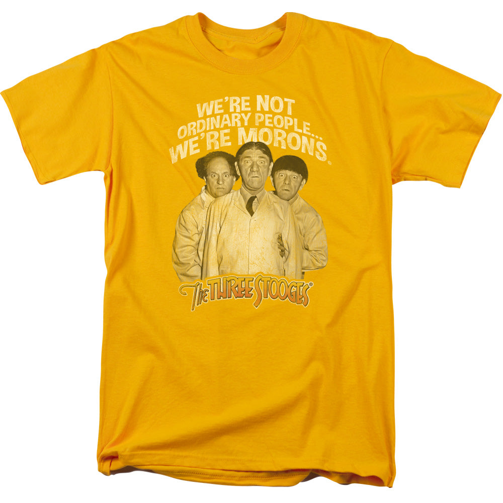 THREE STOOGES/MORONS - S/S ADULT 18/1 - GOLD