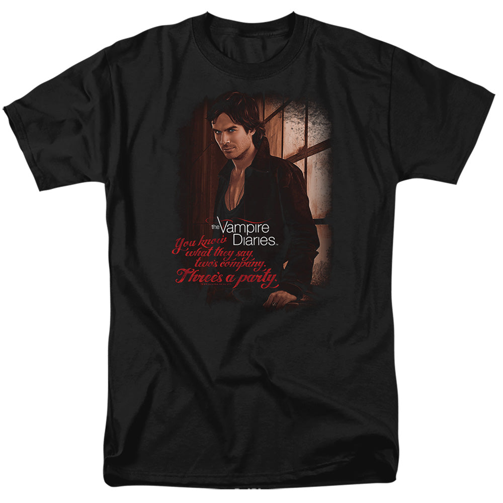 VAMPIRE DIARIES/THREES A PARTY - S/S ADULT 18/1 - BLACK