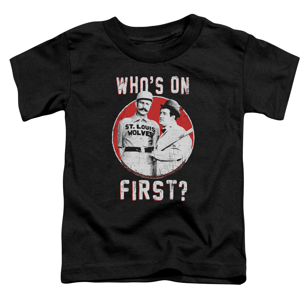 ABBOTT & COSTELLO/FIRST - S/S TODDLER TEE - BLACK