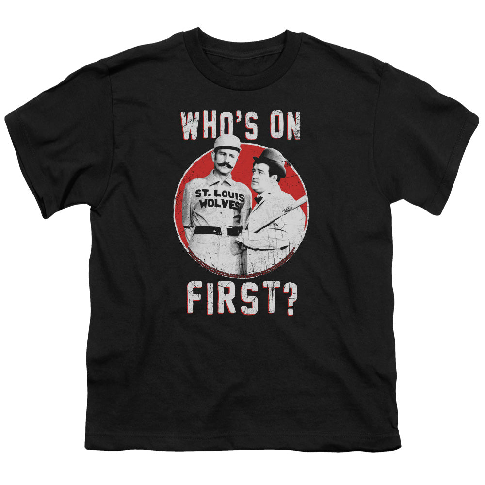 ABBOTT & COSTELLO/FIRST - S/S YOUTH 18/1 - BLACK