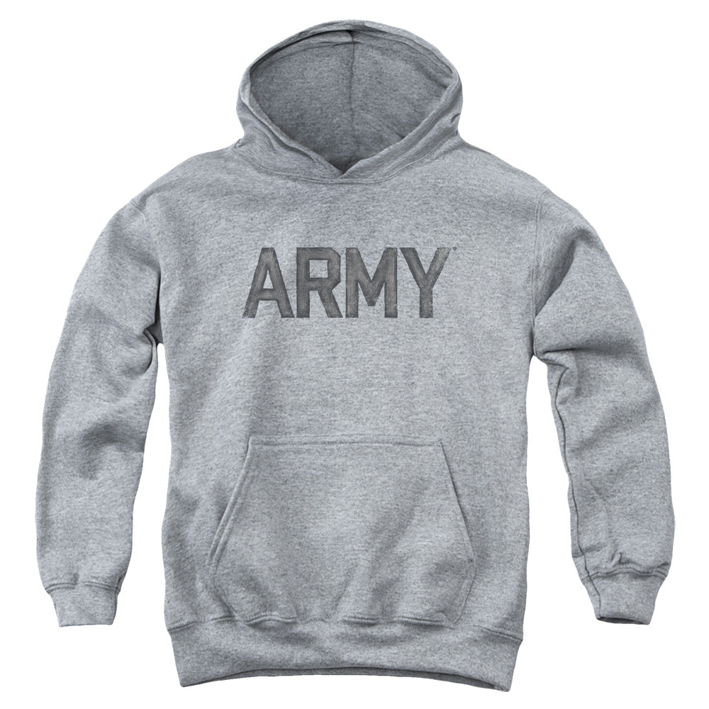 ARMY/STAR - YOUTH PULLOVER HOODIE - ATHLETIC HEATHER