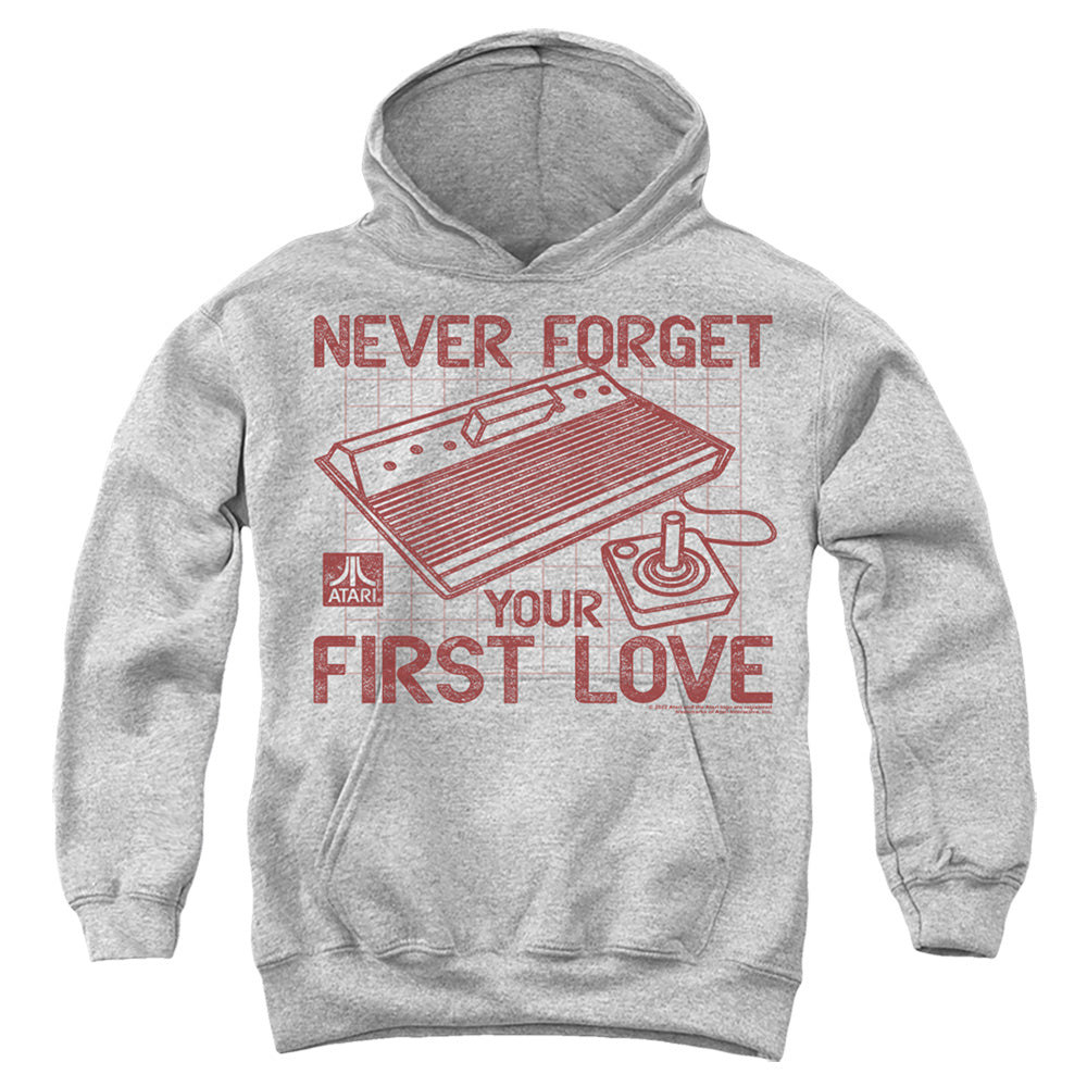 ATARI/FIRST LOVE - YOUTH PULLOVER HOODIE - ATHLETIC HEATHER