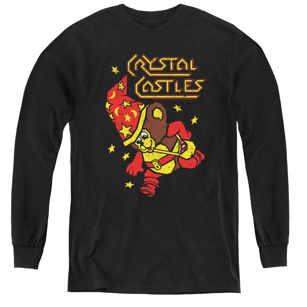 ATARI/CRYSTAL BEAR - YOUTH LONG SLEEVE TEE - BLACK