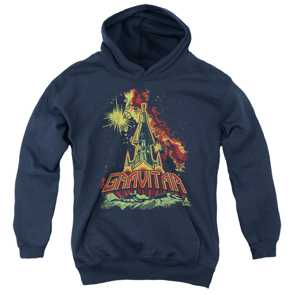 ATARI/BLAST OFF - YOUTH PULLOVER HOODIE - NAVY