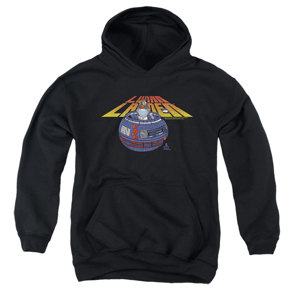 ATARI/LUNAR GLOBE - YOUTH PULLOVER HOODIE - BLACK