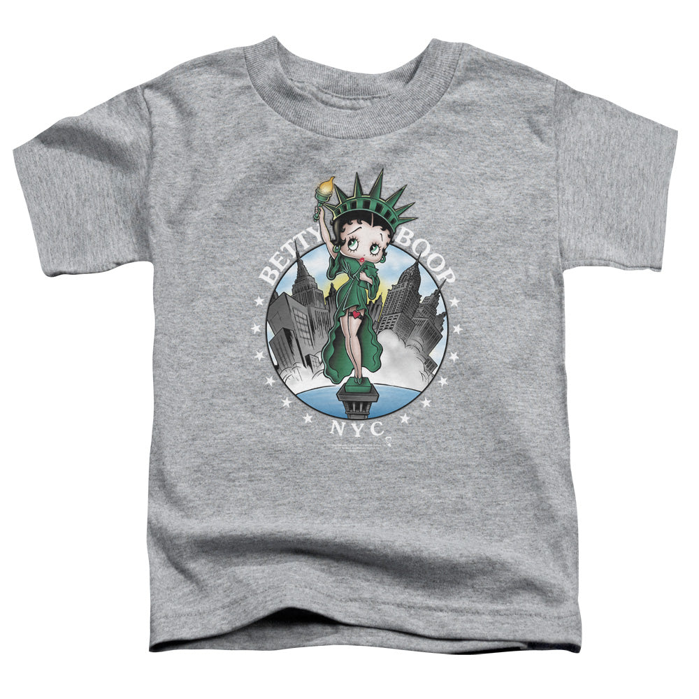 BETTY BOOP/NYC - S/S TODDLER TEE - ATHLETIC HEATHER
