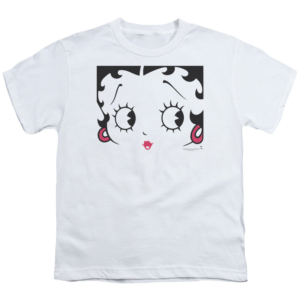 BETTY BOOP/CLOSE UP - S/S YOUTH 18/1 - WHITE