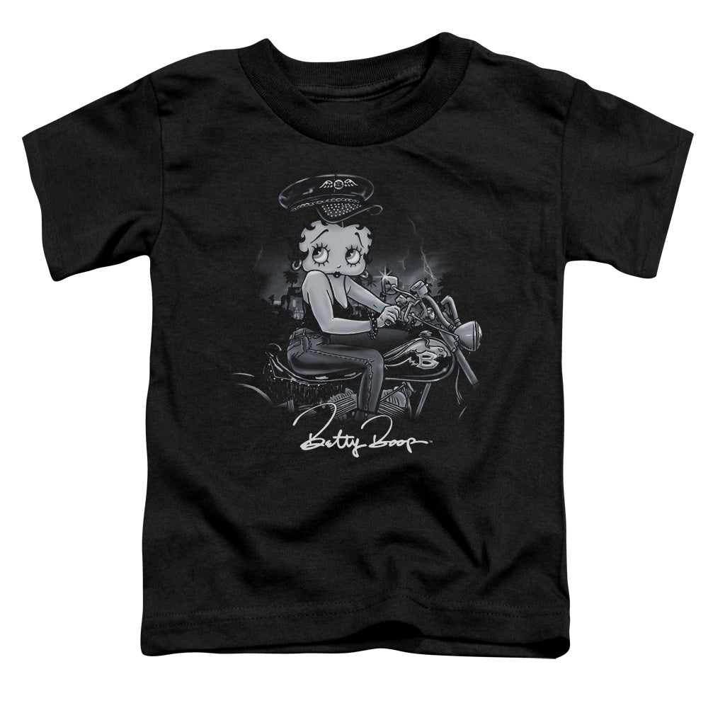 BETTY BOOP/STORM RIDER - S/S TODDLER TEE - BLACK