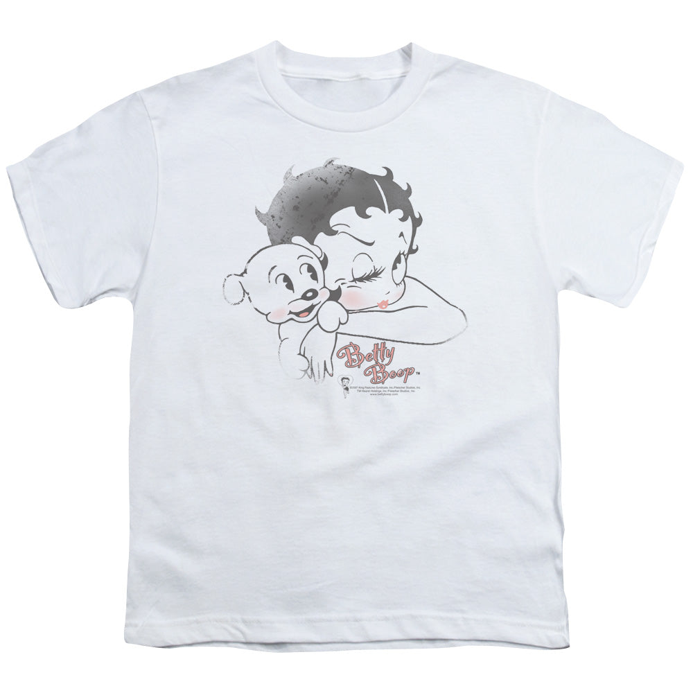 BETTY BOOP/VINTAGE WINK - S/S YOUTH 18/1 - WHITE