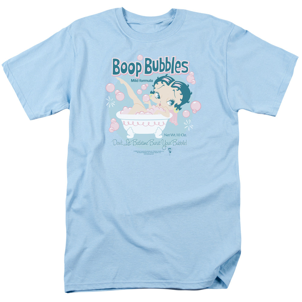 BETTY BOOP/BOOP BUBBLES - S/S ADULT 18/1 - LIGHT BLUE