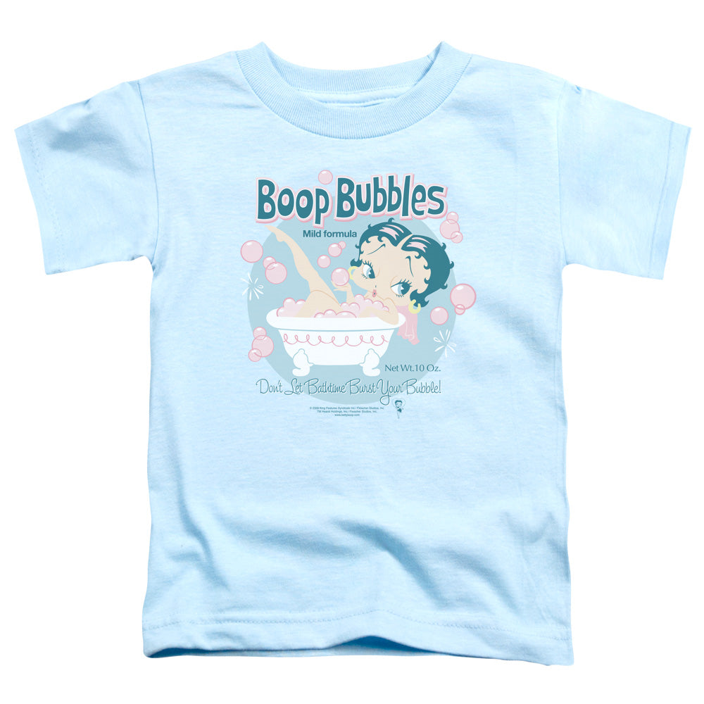 BETTY BOOP/BOOP BUBBLES - S/S TODDLER TEE - LIGHT BLUE