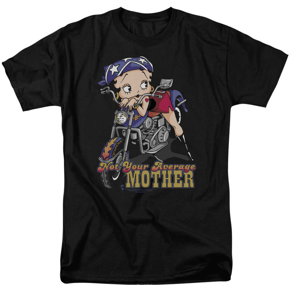 BETTY BOOP/NOT YOUR AVERAGE MOTHER - S/S ADULT 18/1 - BLACK