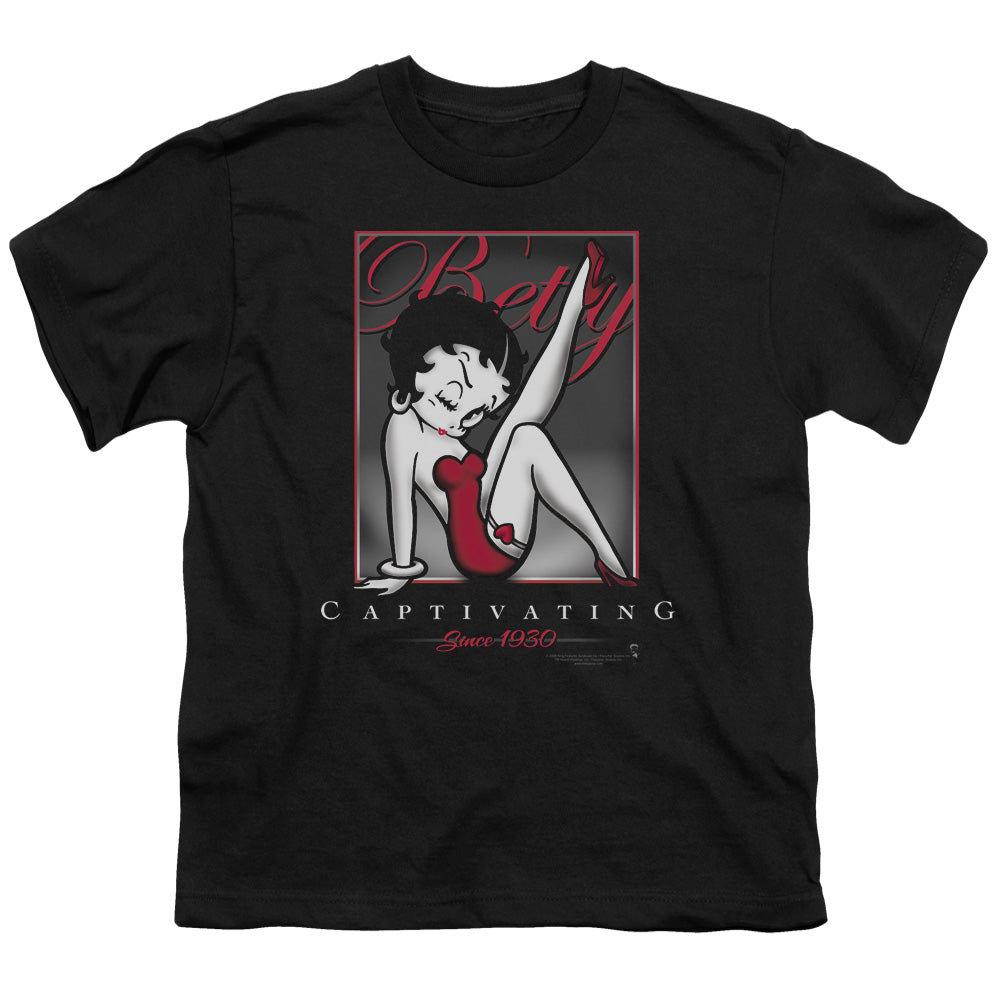 BETTY BOOP/CAPTIVATING - S/S YOUTH 18/1 - BLACK
