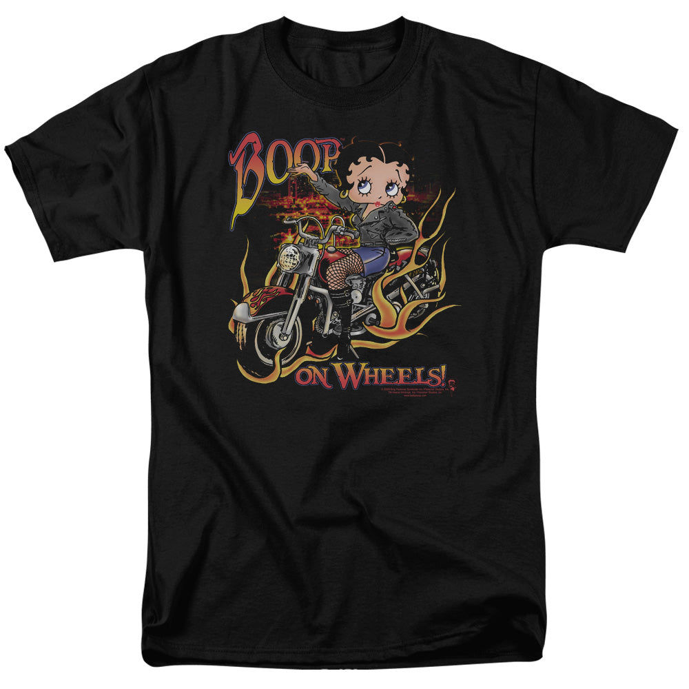 BETTY BOOP/ON WHEELS - S/S ADULT 18/1 - BLACK