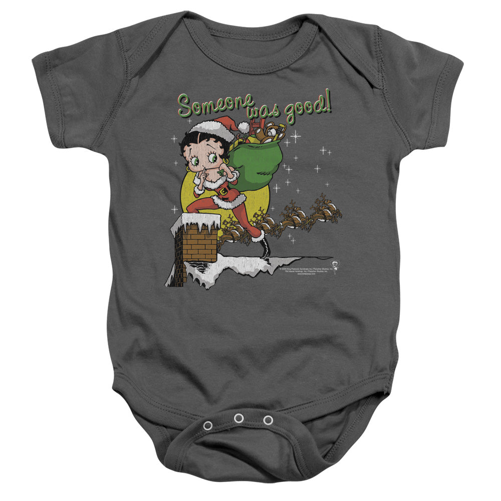 BETTY BOOP/CHIMNEY - INFANT SNAPSUIT - CHARCOAL