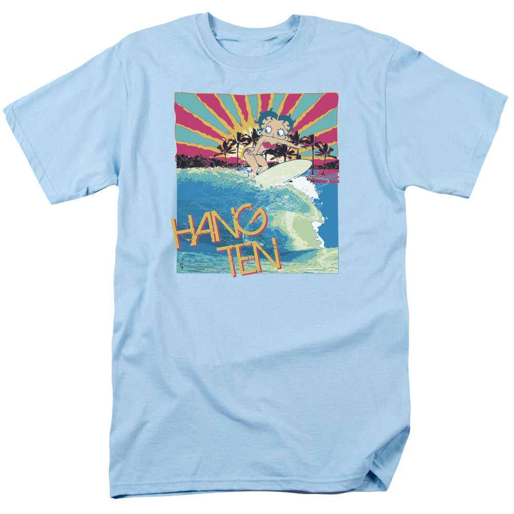 BETTY BOOP/HANG TEN - S/S ADULT 18/1 - LIGHT BLUE