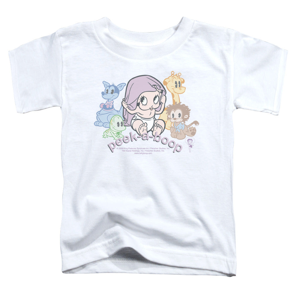 BETTY BOOP/PEEK A BOO - S/S TODDLER TEE - WHITE
