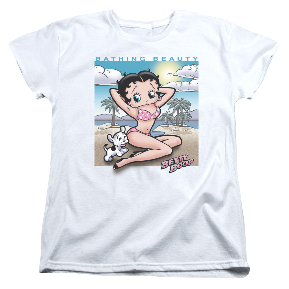 BETTY BOOP/SUNNY BOOP - S/S WOMENS TEE - WHITE