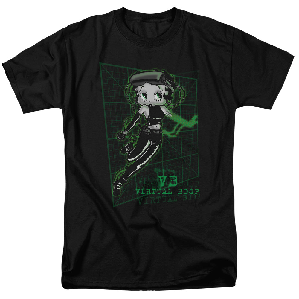 BETTY BOOP/VIRTUAL BOOP - S/S ADULT 18/1 - BLACK