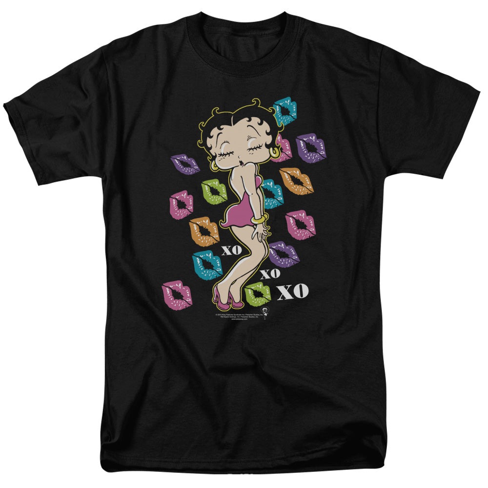 BETTY BOOP/TRIPPLE XO - S/S ADULT 18/1 - BLACK