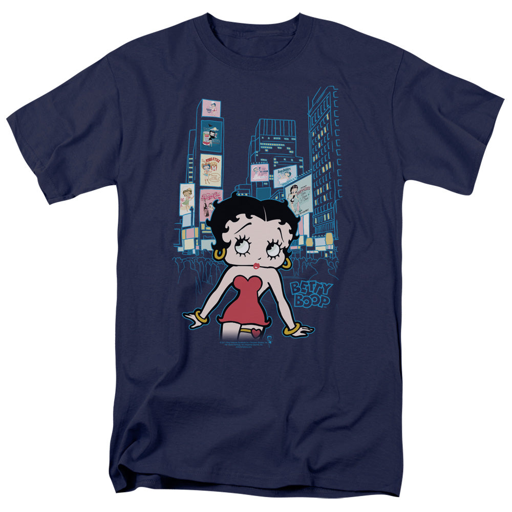 BETTY BOOP/SQUARE - S/S ADULT 18/1 - NAVY