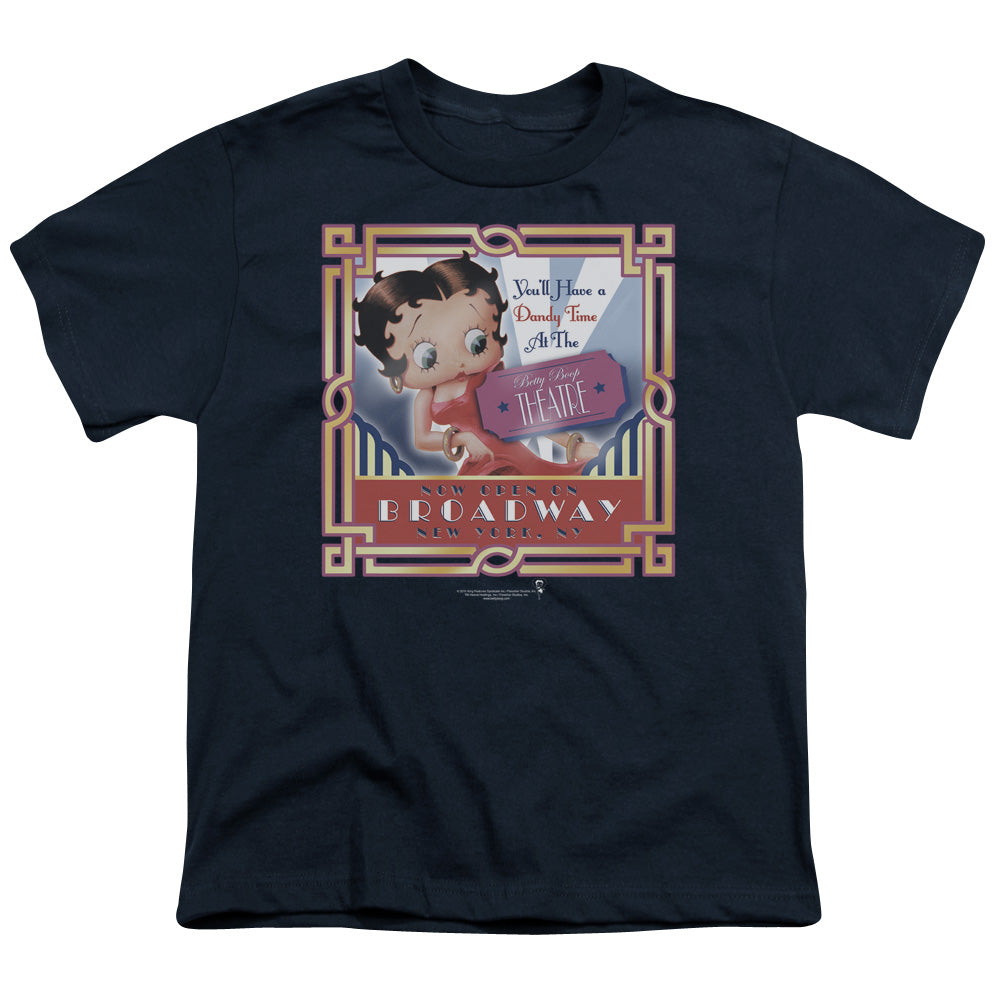 BETTY BOOP/ON BROADWAY - S/S YOUTH 18/1 - NAVY