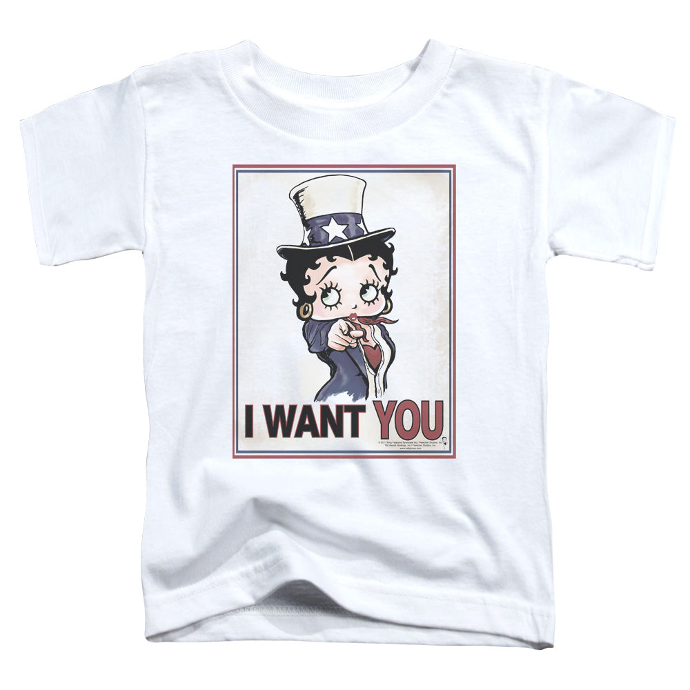 BETTY BOOP/AUNTIE BOOP - S/S TODDLER TEE - WHITE