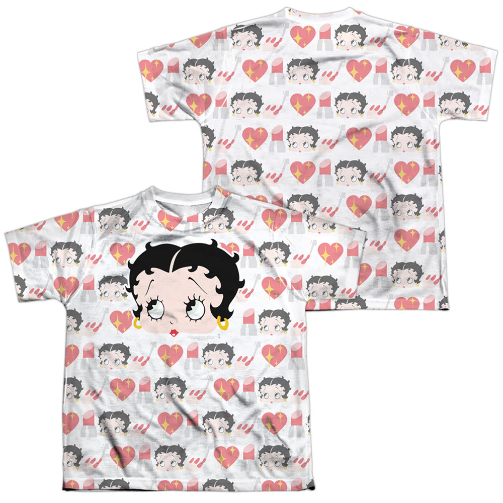 BETTY BOOP/SYMBOL SUB (FRONT/BACK PRINT) - S/S YOUTH POLY CREW - MULTI