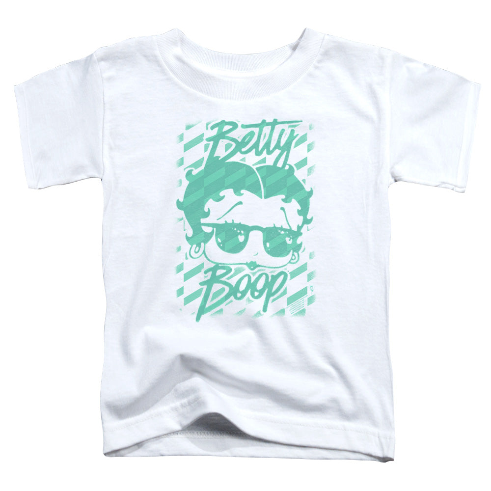 BETTY BOOP/SUMMER SHADES - S/S TODDLER TEE - WHITE