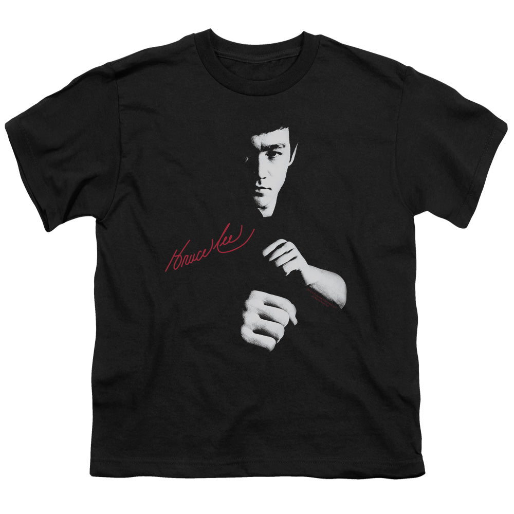 BRUCE LEE/THE DRAGON AWAITS - S/S YOUTH 18/1 - BLACK