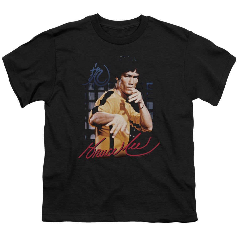 BRUCE LEE/YELLOW JUMPSUIT - S/S YOUTH 18/1 - BLACK