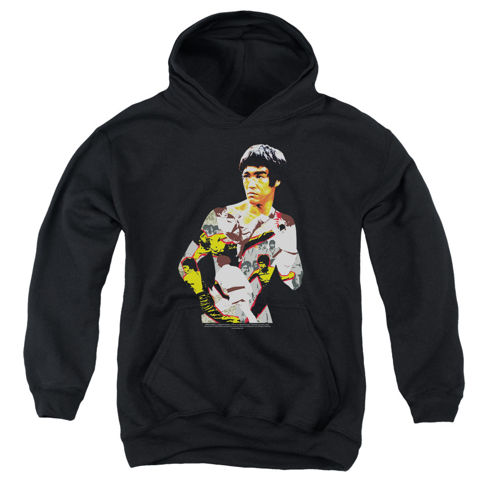 BRUCE LEE/BODY OF ACTION - YOUTH PULLOVER HOODIE - BLACK