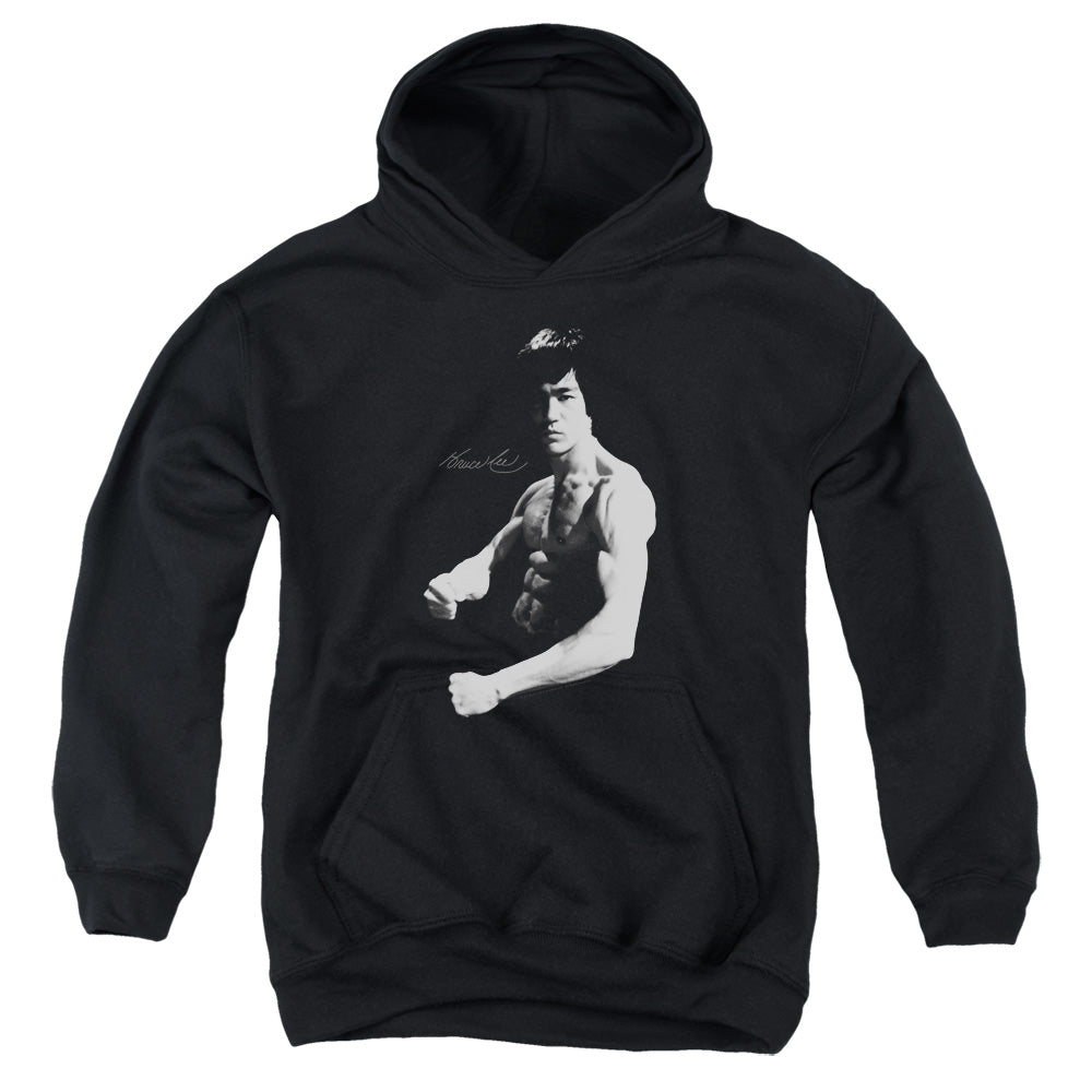 BRUCE LEE/STANCE - YOUTH PULLOVER HOODIE - BLACK